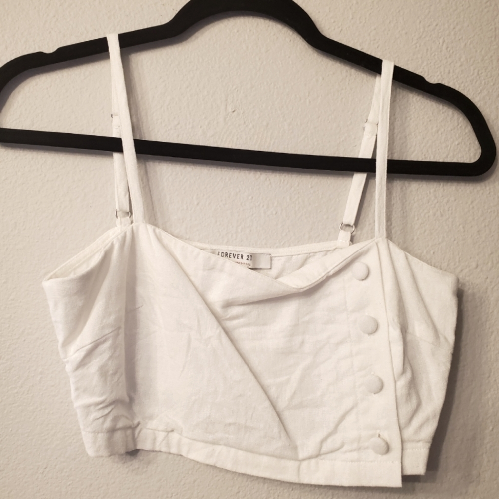 Forever 21 cropped button top